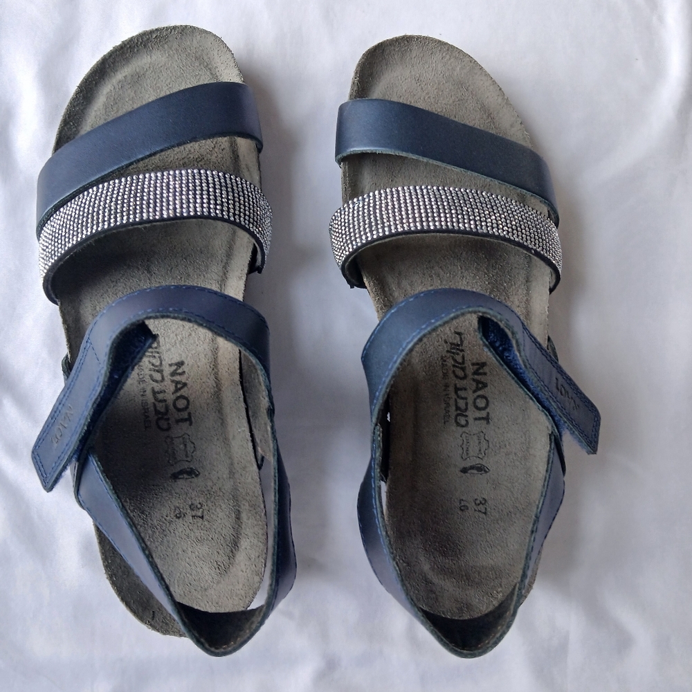 Naot Comfort Wedge Sandals Size 37 Made in Israel - Picture 5 of 6